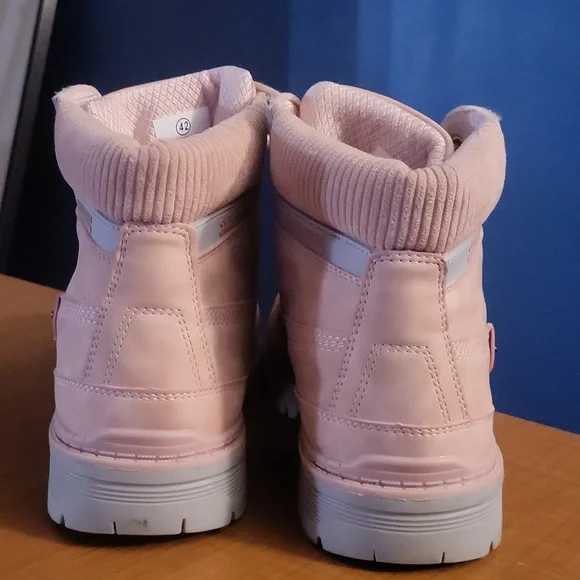 Pink Suede 11.5 Or 42 Outdoors Lace-Up Ankle Boots - Picture 6 of 12